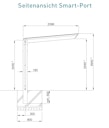 Vorschaubild Ximax Carport Smart Port Typ 60 Mini 253 x 209 cm