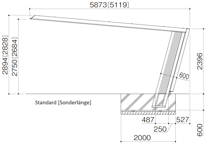 Ximax Carport My-Port 7 Typ 60 511 x 319 cm