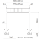 Vorschaubild Ximax Carport My-Port 7 Typ 60 511 x 319 cm