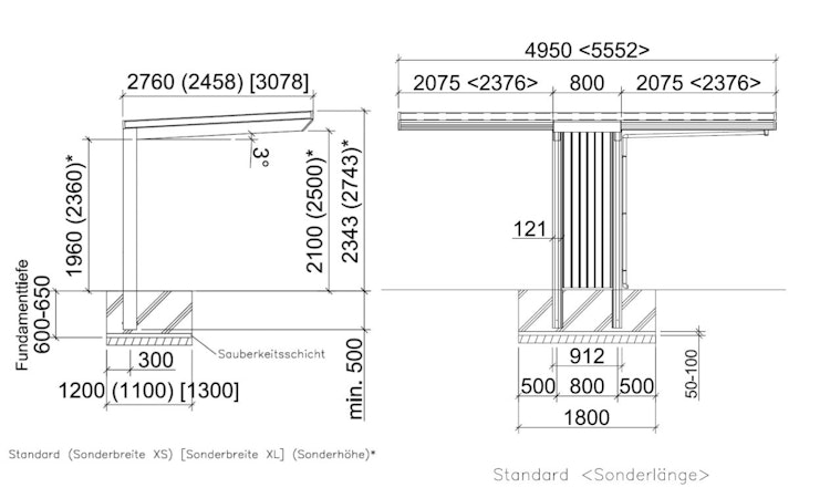 Ximax Carport NEO Typ 90 Standard
