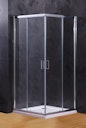 Vorschaubild Duschkabine Schiebetüre Vollrahmen XST-VGE ESG 6 mm inkl. Duschwanne und Ablauf 900 x 900 x 1890 mm