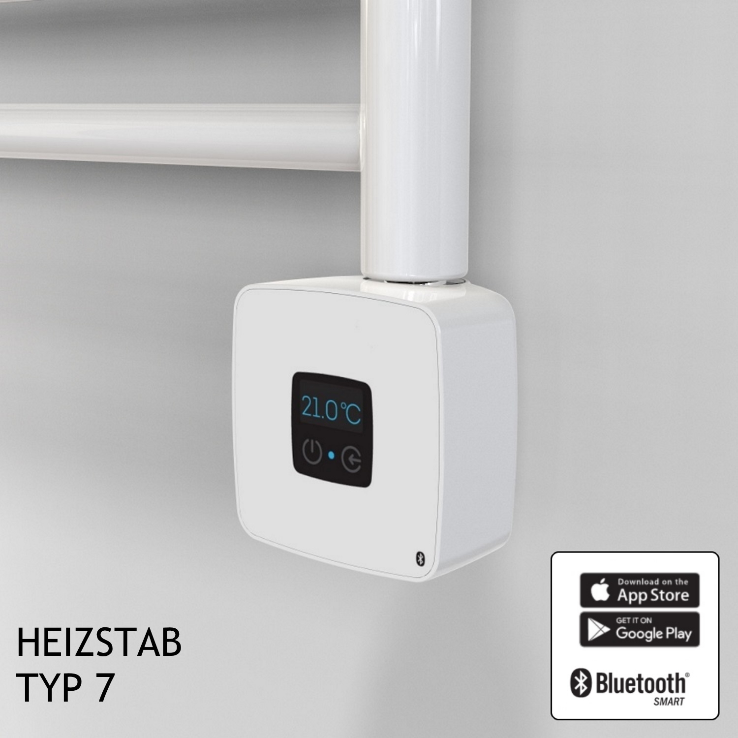 Ximax Heizstab Typ 7 weiss - 600W mit Bluetooth Funktion